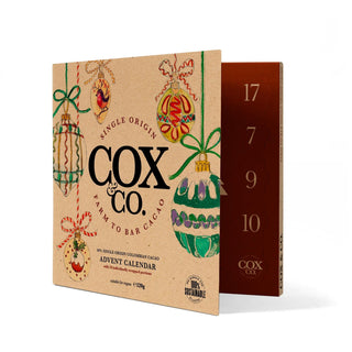 Cox & Co. 60% Single-Origin Dark Chocolate Christmas Advent Calendar for Adults