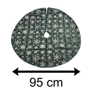 95cm Christmas Tree Skirt Christmas Tree Base Cover | Xmas Tree Fabric Tree Skirt | Cover For Christmas Tree Base - Green Tree Skirt