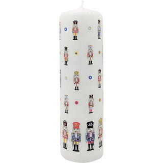 Nutcracker Soldier Christmas Advent Candle | Christmas Pillar Candle - 20cm