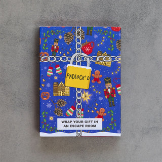 Padlock'd Christmas Escape Room Gift Wrapping Kit