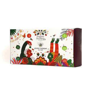 Tea Chest Advent Calendar | 25 Pyramid Tea Bags Christmas Advent Calendar