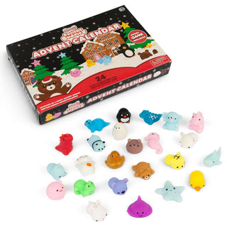 Scrunchems Squishy Buddies Christmas Advent Calendar, 24 Squishy Characters