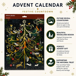 National Trust Flora & Fauna Christmas Advent Calendar, Woodland Wildlife Design