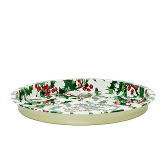 Emma Bridgewater - Holly Round Deep Well Tray | Christmas Serving Tray - 31cm