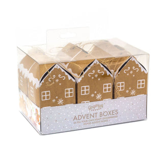 Fill Your Own Gingerbread House Advent Calendar | 24 Festive Advent Boxes