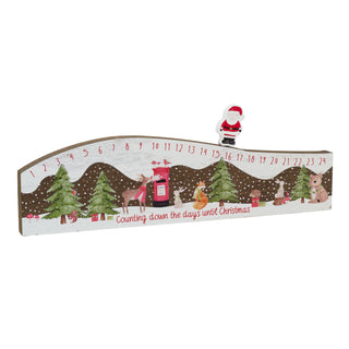 Children's Winter Wonderland Wooden Christmas Advent Calendar Block - 38cm