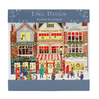 Festive Street Christmas Advent Calendar | Traditional Picture Advent Calendar