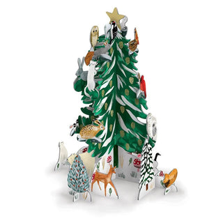 3D Pop & Slot Christmas Conifer Free Standing Christmas Advent Calendar