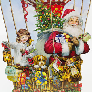 Hot Air Balloon Christmas Advent Calendar | Traditional Santa Advent Calendar