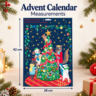 Bow Wow Wow Christmas Advent Calendar, 42cm Picture Dog Advent Calendar