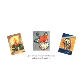 Christmas Advent Calendar Baby Jesus And The Animals | Manger Crib Advent Calendar Traditional Advent Calendar | Picture Advent Calendar Paper Advent Calendar