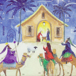 We Three Kings Christmas Advent Calendar | Nativity Advent Calendar - 36x27cm