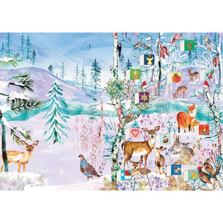 Wild Winter's Song Advent Calendar Greetings Card | Christmas Advent Calendar