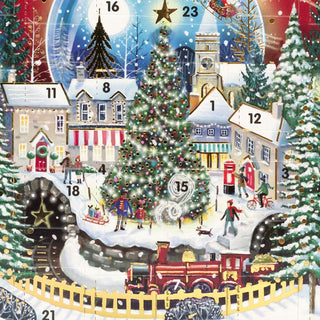 Christmas Night Advent Calendar Greetings Card | Door Advent Calendar