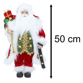 Standing Santa Claus | Traditional Santa Claus Figure Christmas Ornament - 50cm