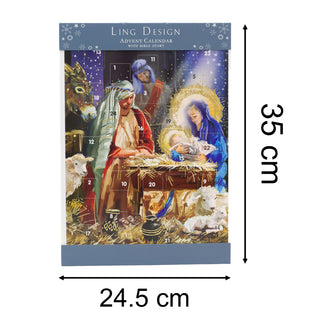Around the Manger Christmas Advent Calendar | Religious Nativity Advent Calendar