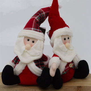 Santa Claus Christmas Doorstop | Novelty Father Christmas Fabric Door Stop 23cm