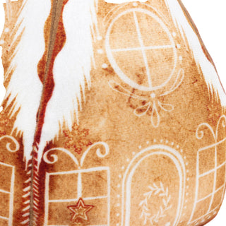 Gretel Gingerbread House Doorstop | Velvet Fabric Gingerbread Door Stop - 23cm
