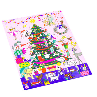 Christmas Tree & Dogs Christmas Advent Calendar Children's Traditional Calendar