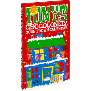 Tonys Chocolonely Fairtrade Chocolate Advent Calendar with 10 Delicious Flavours