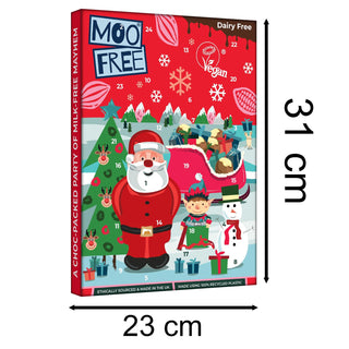 Moo Free Children's Dairy-Free Milk Chocolate Advent Calendar | Vegan & Gluten-Free 70g