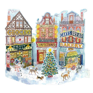 3D High Street Christmas Advent Calendar | Advent Calendar Pop-Up Winter Scene