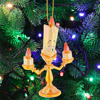 Disney Beauty and the Beast Lumiere Christmas Tree Hanging Ornament, Resin 10cm