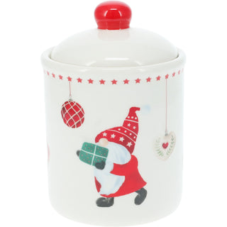 Gonk Christmas Storage Jar | Festive Gnome Kitchen Jar with Airtight Lid - 15cm