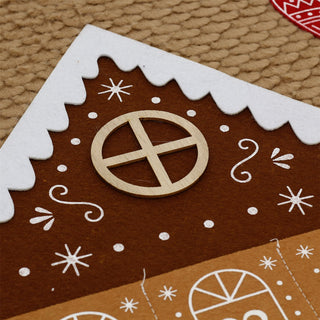 Gingerbread Fabric Fill Your Own Christmas Advent Calendar, Hanging 68cm