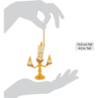 Disney Beauty and the Beast Lumiere Christmas Tree Hanging Ornament, Resin 10cm