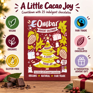 Ombar Vegan Chocolate Christmas Advent Calendar, Organic Filled Chocolates
