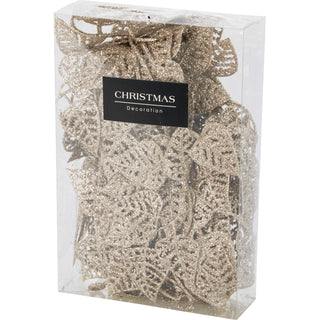 Champagne Gold Leaf Christmas Garland | Artificial Vine for Christmas Tree