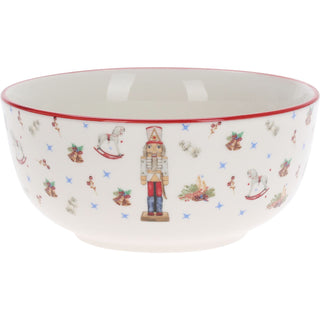 Nutcracker Christmas Bowl | Ceramic Festive Bowl with Classic Nutcracker Design