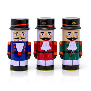 Christmas Nutcracker Storage Tin | 3D Nutcracker Soldier-Shaped Biscuit Tin