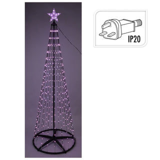 Multicolour LED Christmas Tree | Colour Changing Tree 370 RGB Lights UK Plug