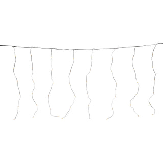 400 LED Warm White Curtain Lights | Christmas Window Lights - 5x2x2m