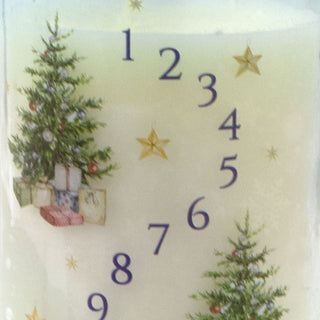 Cinnamon Christmas Advent Candle | Advent Pillar Candle in Glass Jar - 21cm