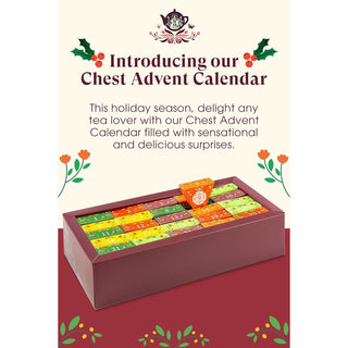Tea Chest Christmas Advent Calendar 25 Organic Pyramid Tea Bags Advent Calendar