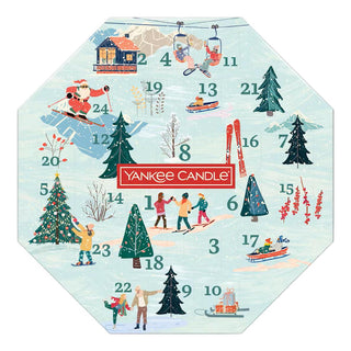 Yankee Candle Christmas Advent Calendar 24 Scented Tea Lights with Glass Holder