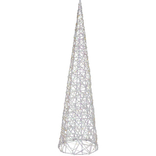 LED Iridescent Cone Light | Light-up Christmas Tree Cone with Timer - 60cm