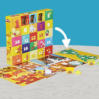 Play-Doh Christmas Advent Calendar with 24 Cans and 28 Fun Tools for Kids
