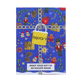 Padlock'd Christmas Escape Room Gift Wrapping Kit
