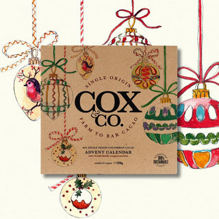 Cox & Co. 60% Single-Origin Dark Chocolate Christmas Advent Calendar for Adults