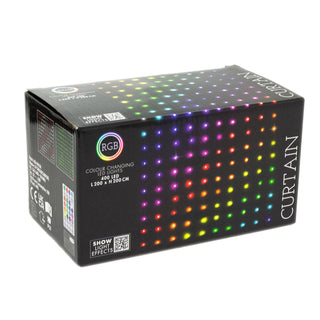 400 RGB LED Colour Changing Curtain Lights | Multi-coloured Window Lights 5x2x2m