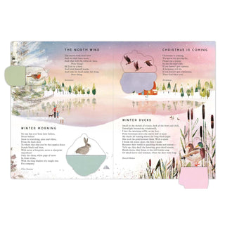 ’Tis the Season Lift-the-Flap Christmas Advent Calendar Book, Festive Poems