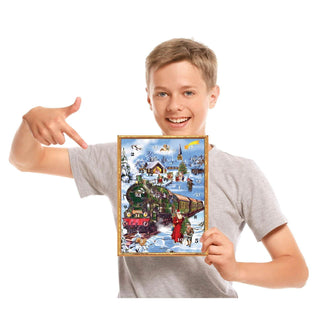 Train in the Snow Christmas Advent Calendar Traditional Picture Advent Calendar