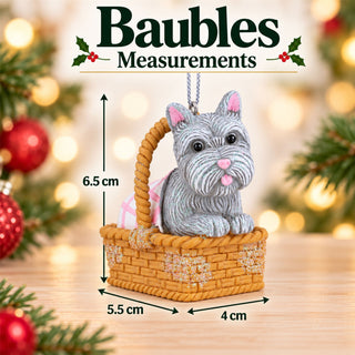 Toto Christmas Tree Decoration, Gisela Graham Wizard Of Oz Resin Bauble 6.5cm