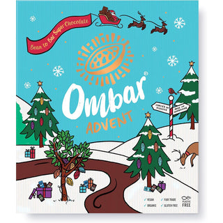 Ombar Christmas Advent Calendar | Vegan, Organic & Gluten-Free Chocolate - 125g