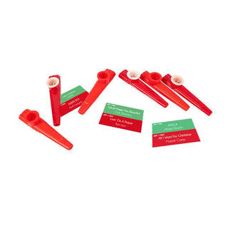 Pyramid Kazoo Christmas Crackers | Set of 6 Musical Game Family Crackers Game
