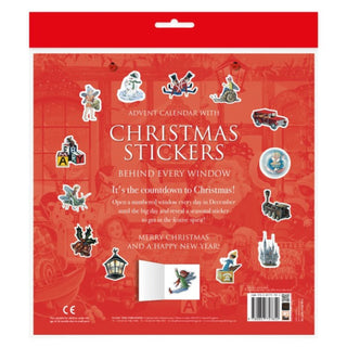 Letter to Santa Christmas Advent Calendar with Stickers, 24 Door Santa Workshop